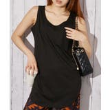 ブラック | 《ラウンドヘム シンプル》タンクトップ／カジュアル／春夏秋／全２色 | GORGE 