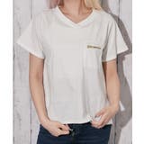 オフホワイト | 《ZIPポケット・Vネック》Tシャツ/カジュアル×ストリート/春夏/全3色 | GORGE