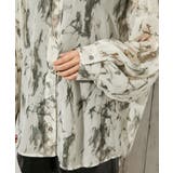 《シアー・インナー付き》チョウ柄シャツ／モードカジュアル／春夏／全２色 | GORGE  | 詳細画像13 