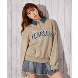 《デニム襟 ハーフＺＩＰ》トレーナー／カジュアル×ストリート／春秋／全３色 | GORGE  | 詳細画像1 