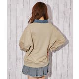 《デニム襟 ハーフＺＩＰ》トレーナー／カジュアル×ストリート／春秋／全３色 | GORGE  | 詳細画像4 