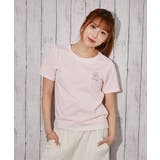 ピンク | 《フラワープリント×ワンポイント》Ｔシャツ／カジュアル／春夏秋／全４色 | GORGE 
