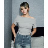 《オフショル ドロストリボン》リブカットソー フェミニン×カジュアル | GORGE  | 詳細画像8 