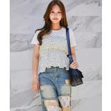 《ドット レイヤード》Tシャツ&キャミセット フェミニン×カジュアル | GORGE | 詳細画像1