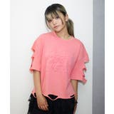 《ダメージ加工・抜け感》エンボスロゴＴシャツ／ストリート×モード／春夏／全３色 | GORGE  | 詳細画像15 