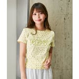《フラワー総柄×ロゴ刺繍》カットソー／Ｙ２Ｋ韓国ガーリー／春夏秋／全３色 | GORGE  | 詳細画像1 