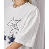 《スターモチーフ×刺繍デザイン》Tシャツ/カジュアル×Y2K/春夏/全2色 | GORGE | 詳細画像14