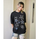 《スターモチーフ×刺繍デザイン》Tシャツ/カジュアル×Y2K/春夏/全2色 | GORGE | 詳細画像1