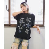 《スターモチーフ×刺繍デザイン》Tシャツ/カジュアル×Y2K/春夏/全2色 | GORGE | 詳細画像4