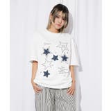 《スターモチーフ×刺繍デザイン》Tシャツ/カジュアル×Y2K/春夏/全2色 | GORGE | 詳細画像5