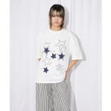 《スターモチーフ×刺繍デザイン》Tシャツ/カジュアル×Y2K/春夏/全2色 | GORGE | 詳細画像6