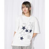 《スターモチーフ×刺繍デザイン》Tシャツ/カジュアル×Y2K/春夏/全2色 | GORGE | 詳細画像7