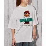オフホワイト | 《ひげキャラクター×ロゴ》Tシャツ/ストリート/春夏秋/全4色 | GORGE