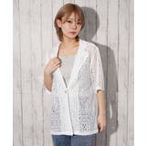 《総レース》半袖テーラードジャケット／キレイめカジュアル／春夏／全２色 | GORGE  | 詳細画像2 