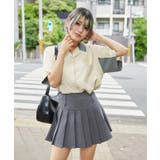 アイボリー | 《配色オープンカラー×刺繍ロゴ》シャツ/ストリートカジュアル/春夏/全2色 | GORGE