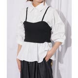 オフホワイト | 《ビスチェレイヤード・スキッパー》シャツ／フェミカジュ×トレンド／春夏／全３色 | GORGE 