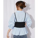 《ビスチェレイヤード・スキッパー》シャツ／フェミカジュ×トレンド／春夏／全３色 | GORGE  | 詳細画像9 