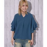 《袖フリル 抜け感》カットスキッパーシャツ フェミニン×ナチュラル | GORGE | 詳細画像7