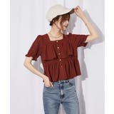 《カットフリル・透け感》ブラウス/フェミカジュ×ナチュラル/春夏/全3色 | GORGE | 詳細画像8