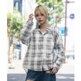 《シアー素材 チェック柄》タンクトップ付きシャツ カジュアル×ストリート | GORGE | 詳細画像10