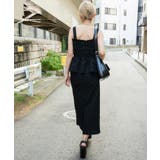 《ドット柄 シャーリングペプラム》カットジョーゼットキャミワンピース フェミニン… | GORGE | 詳細画像8