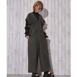 ブラック | 《シャーリングデニムオールインワン》オールインワン／カジュアル／春夏秋／全３色 | GORGE 