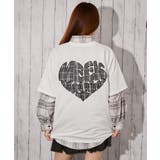 《チェックハートロゴ》バックプリントＴシャツ／ストリート／春夏／全４色 | GORGE  | 詳細画像4 
