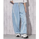 《デニム×カーゴ×ライン》ワイドカーゴパンツ ストリート オールシーズン | GORGE  | 詳細画像3 