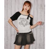 《ワンショルダー×グラフィック》Ｔシャツ／ストリート×Ｙ２Ｋ／春夏秋／全２色 | GORGE  | 詳細画像9 