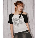 《ワンショルダー×グラフィック》Ｔシャツ／ストリート×Ｙ２Ｋ／春夏秋／全２色 | GORGE  | 詳細画像10 