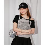 《ワンショルダー×グラフィック》Ｔシャツ／ストリート×Ｙ２Ｋ／春夏秋／全２色 | GORGE  | 詳細画像2 