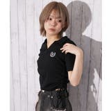 《サイドドロスト×エンブレム刺繍》スキッパーＴシャツ／ストリート／春夏／全２色 | GORGE  | 詳細画像2 
