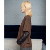 《腕レースレイヤード 箔プリント》フォトグラフィックＴシャツ ストリート×Ｙ２Ｋ | GORGE  | 詳細画像14 
