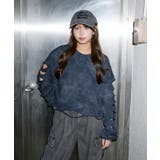 ピグメント風 ダメージ裏毛トップス|全3色 | GORGE | 詳細画像2