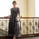ダークカーキ | バックリボンレースロングドレス 結婚式 二次会 | epicday