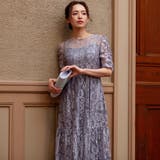 パワーショルダーレースロングドレス 結婚式 二次会 | epicday | 詳細画像24 