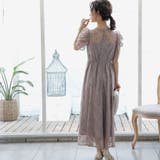 パワーショルダーレースロングドレス ドレス 結婚式 | epicday | 詳細画像8