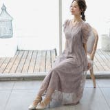 パワーショルダーレースロングドレス ドレス 結婚式 | epicday | 詳細画像9