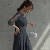 ダークカーキ | オールレースロングワンピース ドレス 結婚式 | epicday