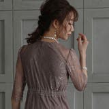 オールレースロングワンピース ドレス 結婚式 | epicday | 詳細画像4