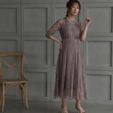 オールレースロングワンピース ドレス 結婚式 | epicday | 詳細画像9