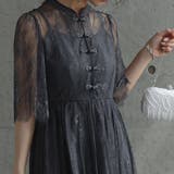 オールレースチャイナディティールワンピース ドレス 結婚式 | epicday | 詳細画像15 