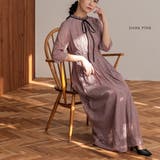ダークピンク | オールレースハイネックドレス 結婚式 ワンピース | epicday