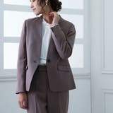 洗えるノーカラージャケットスーツセットアップ 洗濯機OK 仕事 | epicday | 詳細画像11 