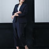 洗えるノーカラージャケットスーツセットアップ 洗濯機OK 仕事 | epicday | 詳細画像14 