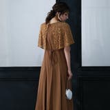 レースケープフレアドレス 結婚式 パーティードレス | epicday | 詳細画像13 