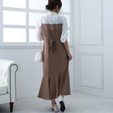 シャツドッキングマーメイドワンピース 結婚式 ワンピース | epicday | 詳細画像3 