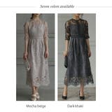 バックリボンレースロングワンピース ドレス 結婚式 | epicday | 詳細画像48 