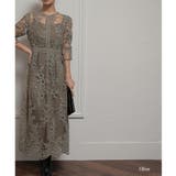 オリーブ | バックリボンレースロングワンピース ドレス 結婚式 | epicday