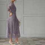 バックリボンレースロングワンピース ドレス 結婚式 | epicday | 詳細画像34 